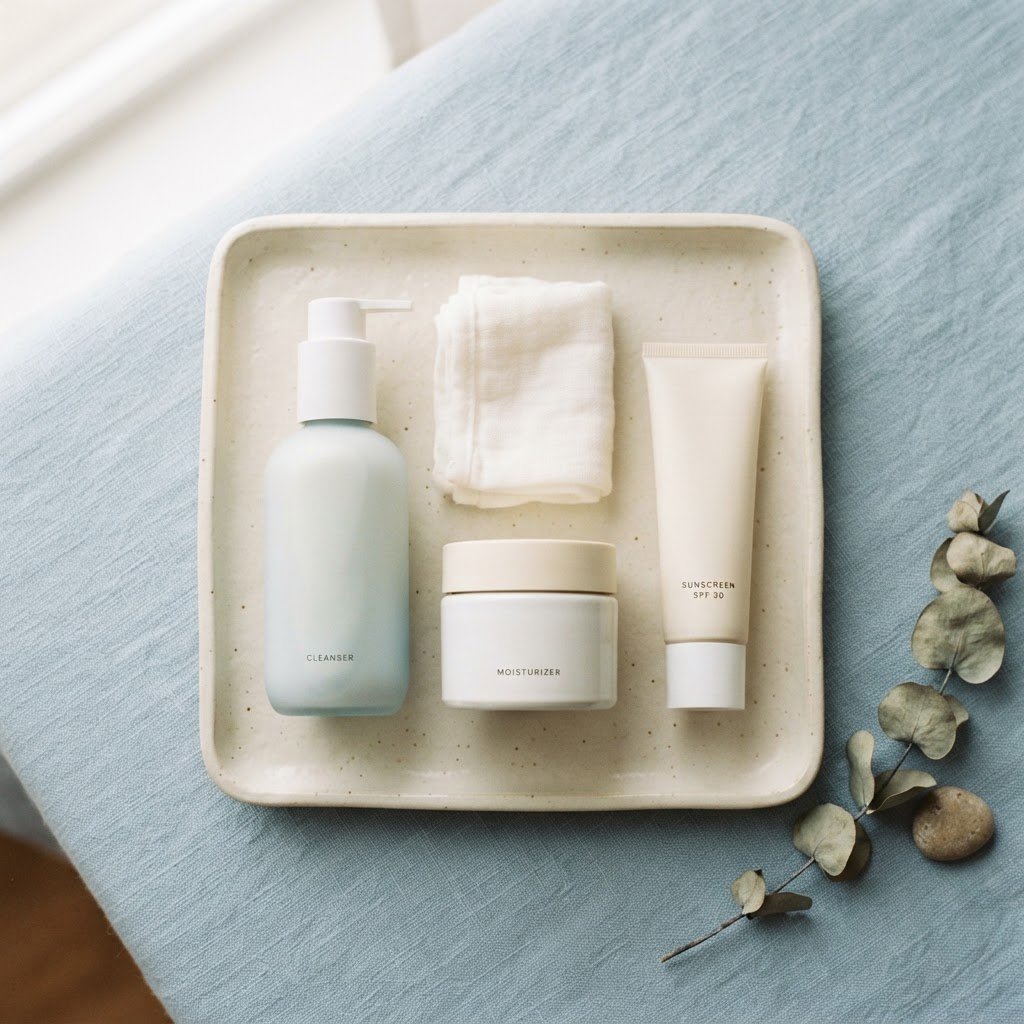 simple skincare routine for sensitive red skin