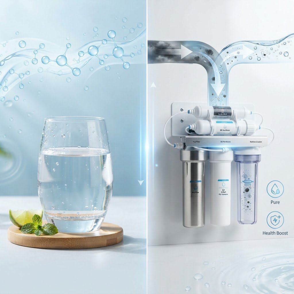 Water quality and health: clean water vs filtered water comparison